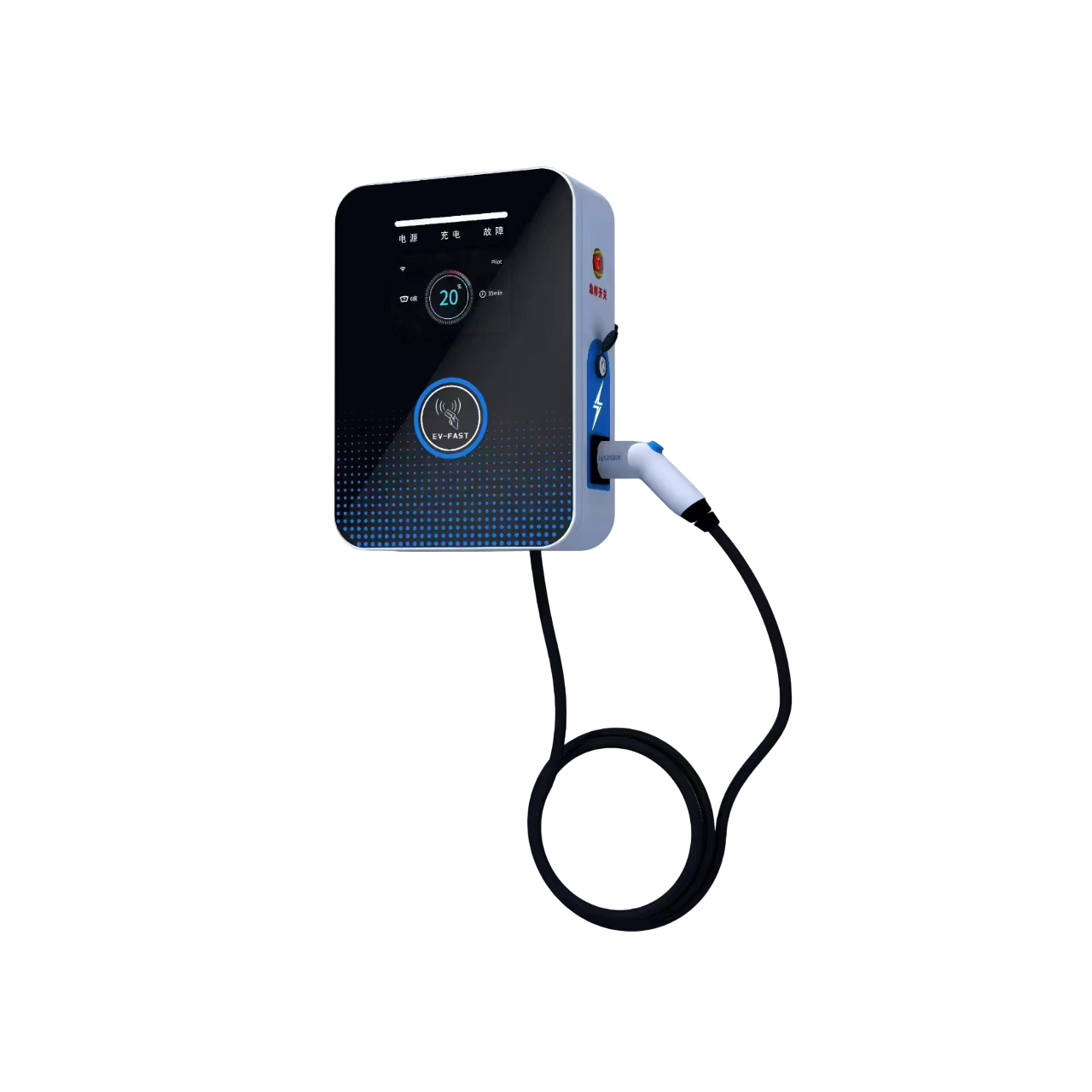 7KW Wall Mounted AC Single Gun Charger
